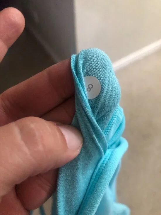 Lululemon Power Y Tank *Luon Spry Blue Size 8 EXCELLENT COnditions - Picture 6 of 7